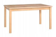 Stół ALBA AL-4 90x76x160/200 cm rozkładany do kuchni jadalni drewno laminat biały/dąb grandson 
