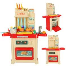 Kuchnia dla dzieci zabawkowa piekarnik palniki światła akcesoria 54x68,5x23,5 cm